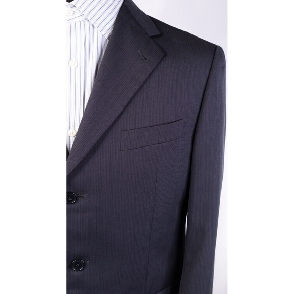 Joseph Abboud Mens Solid 3 Button Blazer Grey Wool Size 40 Regular - Picture 6 of 15